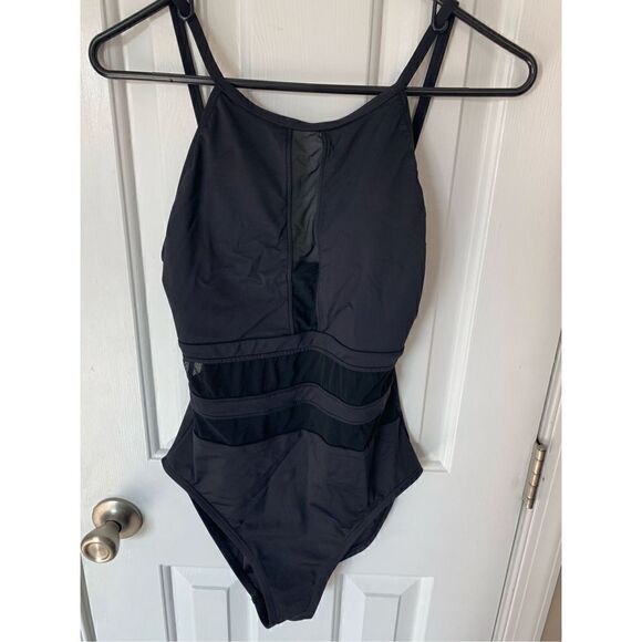 La blanca black bikini medium black cut out one piece - Picture 1 of 8